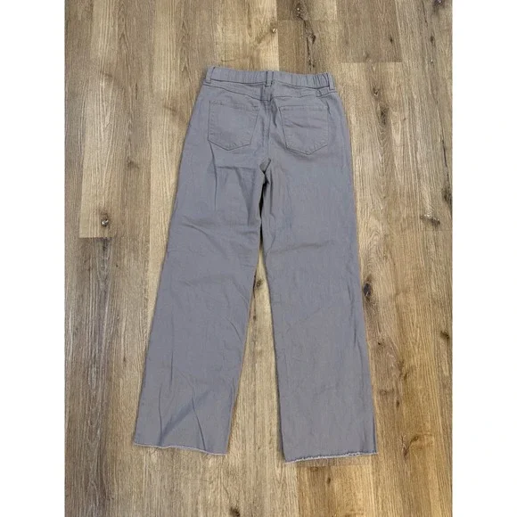 Sincerely Jules Womens Grey Wide Leg Drawstring Pants Raw Hem Size S J22937C93 - Picture 9 of 10